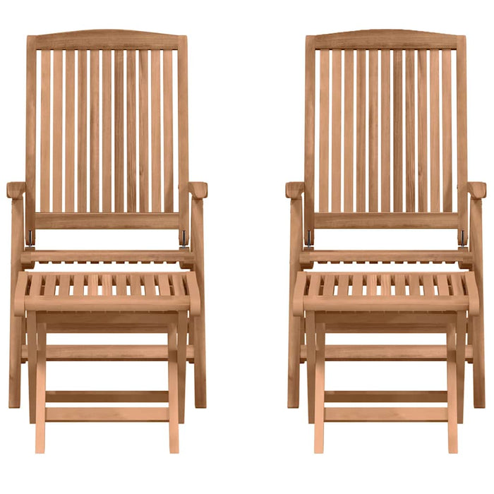 Set de lounge pentru grădină 4 pcs Maro Lemn solid de tec - WALTI WALTI