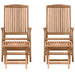 Set de lounge pentru grădină 4 pcs Maro Lemn solid de tec - WALTI WALTI