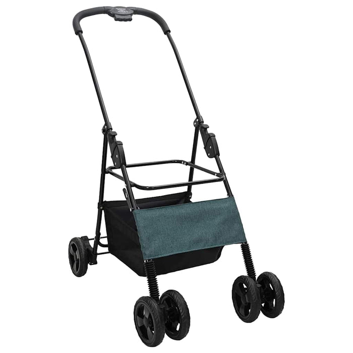 Carucior pentru Pisici Pliante Verde 81 x 47 x 99 cm Poliester WALTI