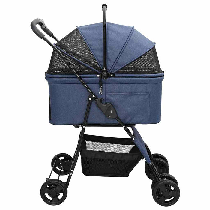 Carucior pentru Pisici Pliante albastru 81 x 47 x 99 cm WALTI