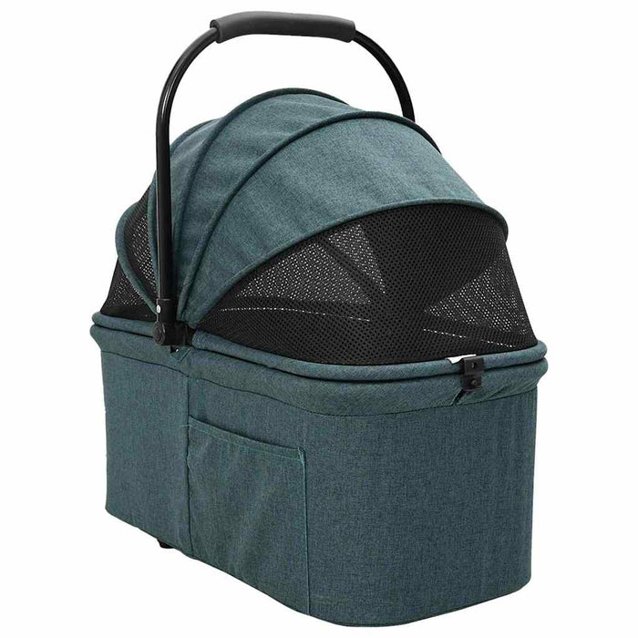 Carucior pentru Pisici Pliante Verde 78 x 54 x 101 cm Poliester WALTI