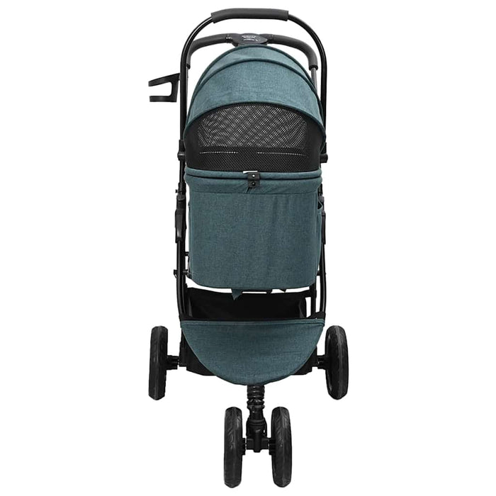 Carucior pentru Pisici Pliante Verde 78 x 54 x 101 cm Poliester WALTI