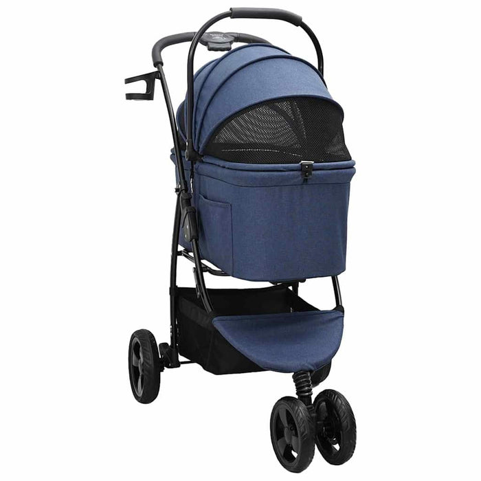 Carucior pentru Pisici Pliante albastru 78 x 54 x 101 cm WALTI