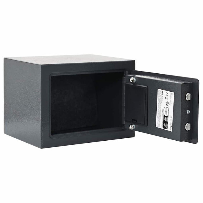 Seif digital cu blocare Gri închis 23 x 17 x 17 cm Oțel - WALTI WALTI