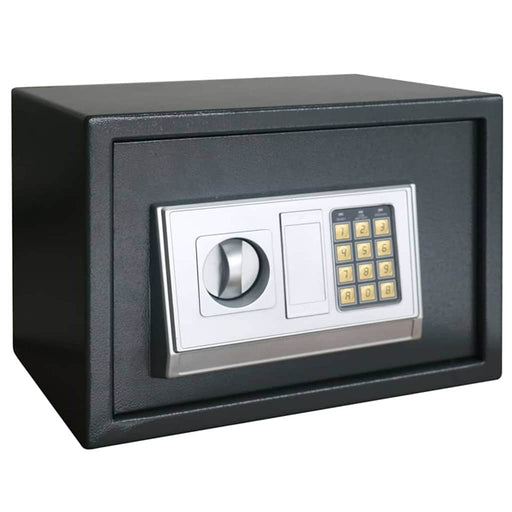Seif digital cu blocare Gri închis 35 x 25 x 25 cm Oțel - WALTI WALTI