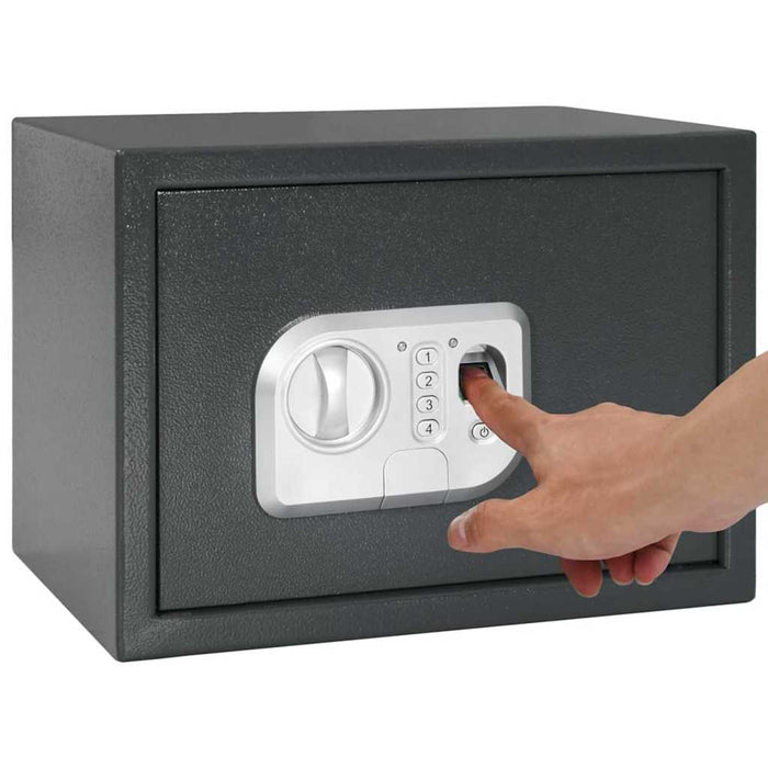 Seif digital cu blocare Gri închis 35 x 25 x 25 cm Oțel - WALTI WALTI
