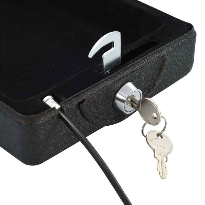 Seif pentru mașină cu blocare Negru 22 x 16 x 7 cm Oțel - WALTI WALTI