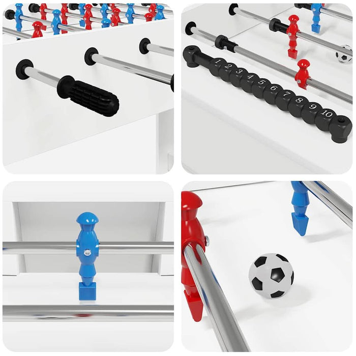 Masă de Foosball Alb 125 x 60,5 x 80 cm Lemn compozit - WALTI WALTI