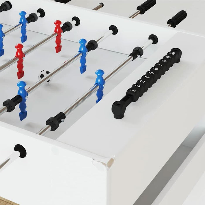 Masă de Foosball Alb 125 x 60,5 x 80 cm Lemn compozit - WALTI WALTI