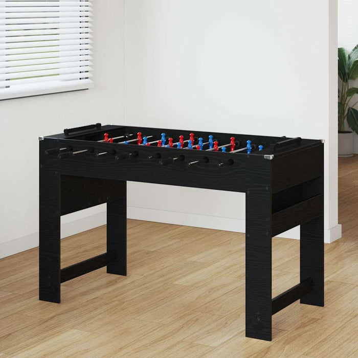 Masă de Foosball Stejar Negru 125 x 60,5 x 80 cm Lemn compozit - WALTI WALTI