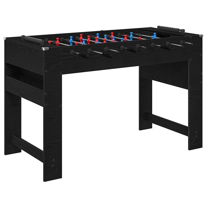 Masă de Foosball Stejar Negru 125 x 60,5 x 80 cm Lemn compozit - WALTI WALTI