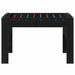 Masă de Foosball Stejar Negru 125 x 60,5 x 80 cm Lemn compozit - WALTI WALTI