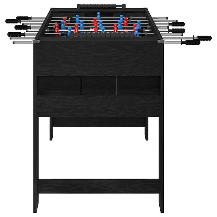 Masă de Foosball Stejar Negru 125 x 60,5 x 80 cm Lemn compozit - WALTI WALTI