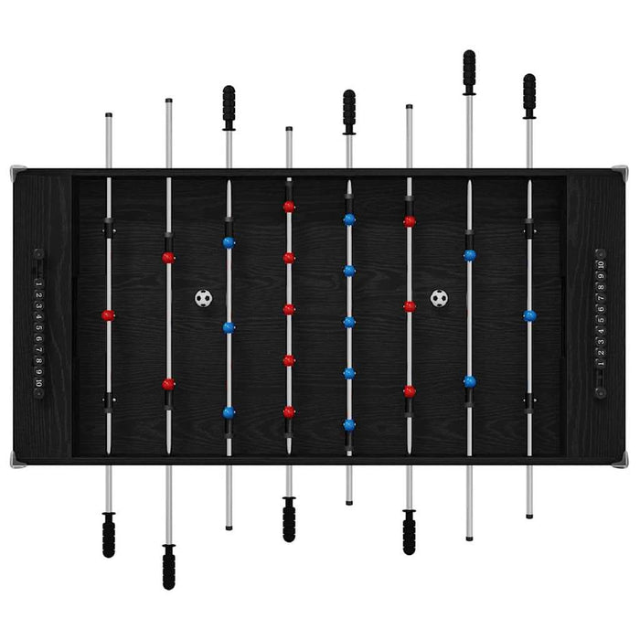 Masă de Foosball Stejar Negru 125 x 60,5 x 80 cm Lemn compozit - WALTI WALTI