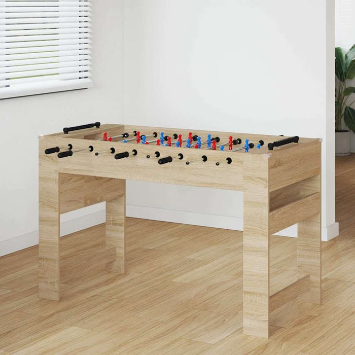 Masă de Foosball Stejar Sonoma 125 x 60,5 x 80 cm Lemn compozit - WALTI WALTI