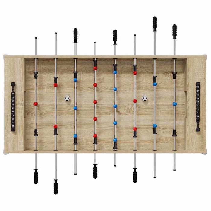Masă de Foosball Stejar Sonoma 125 x 60,5 x 80 cm Lemn compozit - WALTI WALTI