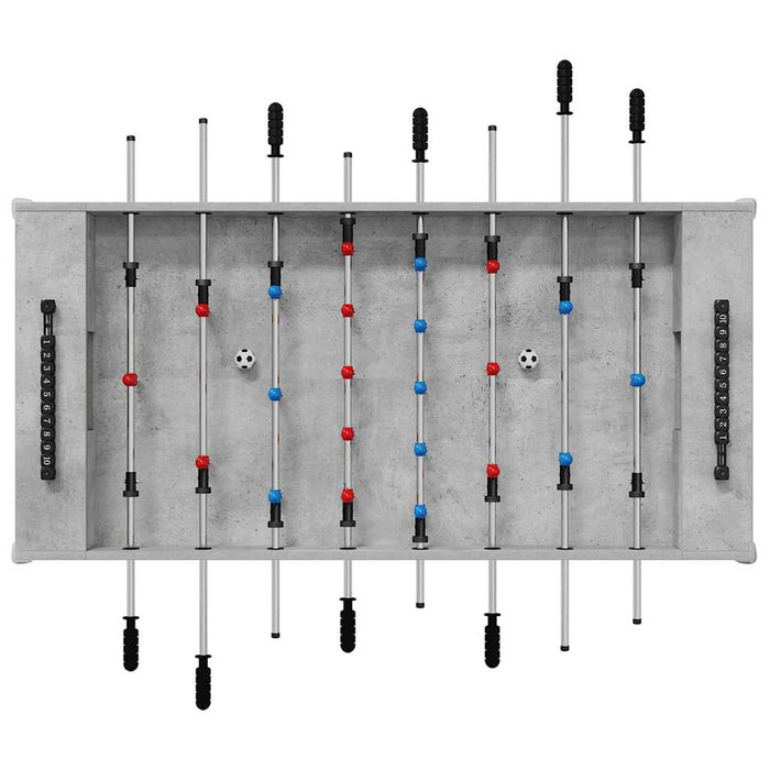 Masă de Foosball Gri din beton 125 x 60,5 x 80 cm Lemn compozit - WALTI WALTI