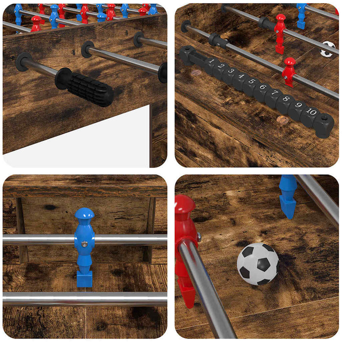 Masă de Foosball Stejar fumuriu 125 x 60,5 x 80 cm - WALTI WALTI