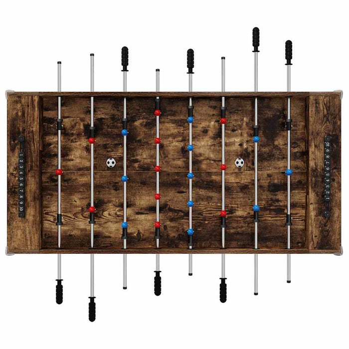 Masă de Foosball Stejar fumuriu 125 x 60,5 x 80 cm - WALTI WALTI