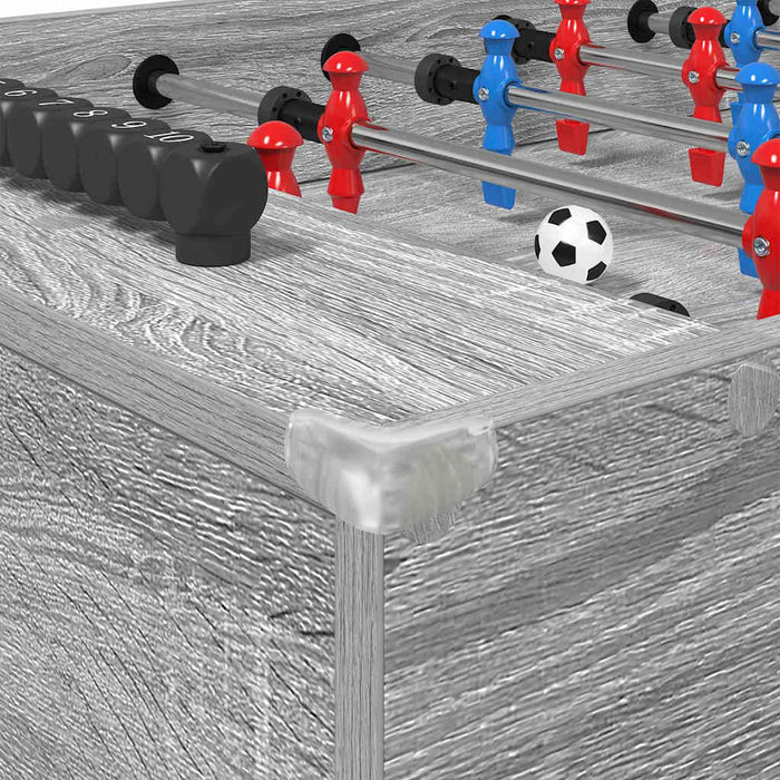Masă de Foosball Gri Sonoma 125 x 60,5 x 80 cm Lemn compozit - WALTI WALTI