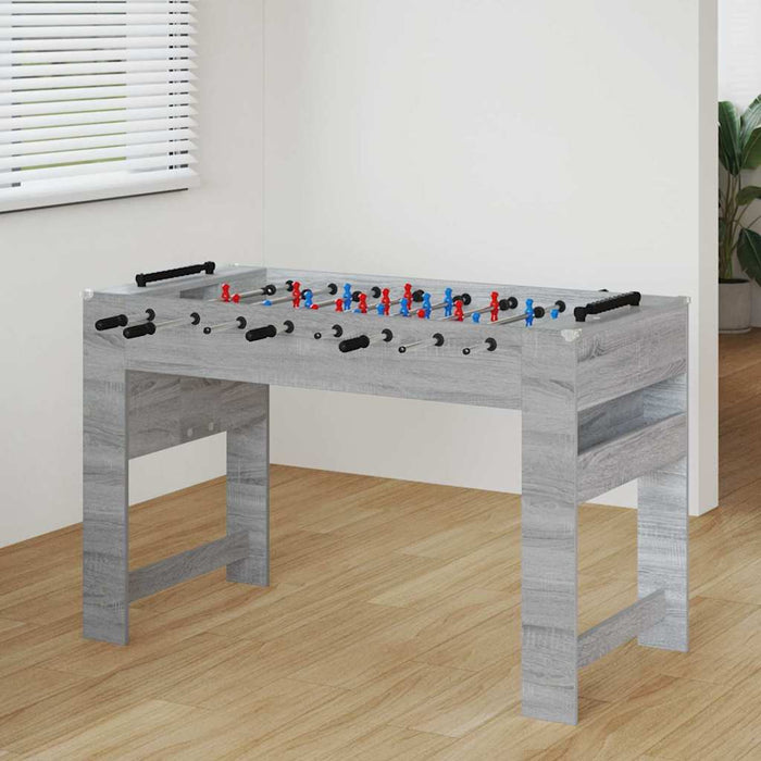 Masă de Foosball Gri Sonoma 125 x 60,5 x 80 cm Lemn compozit - WALTI WALTI