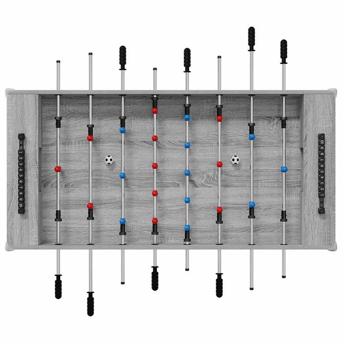 Masă de Foosball Gri Sonoma 125 x 60,5 x 80 cm Lemn compozit - WALTI WALTI