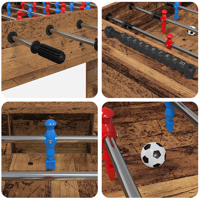 Masă de Foosball Lemn vechi 125 x 60,5 x 80 cm Lemn compozit - WALTI WALTI