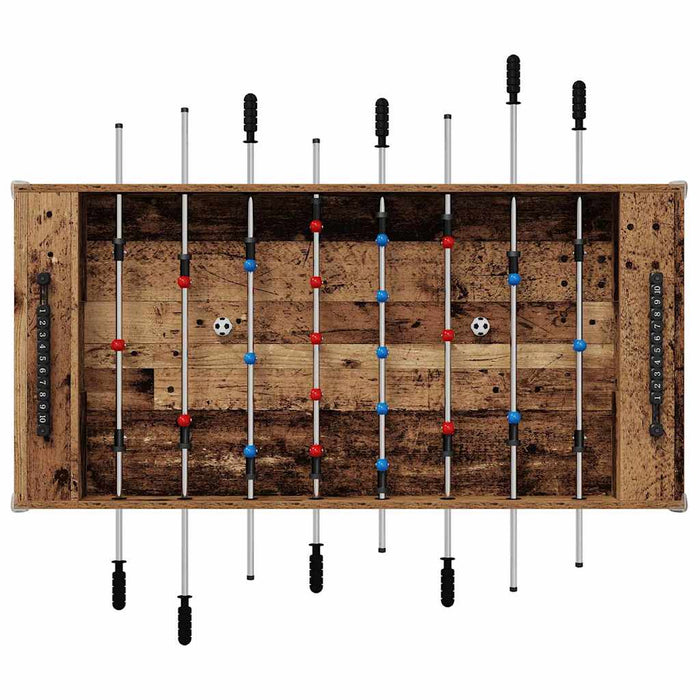Masă de Foosball Lemn vechi 125 x 60,5 x 80 cm Lemn compozit - WALTI WALTI