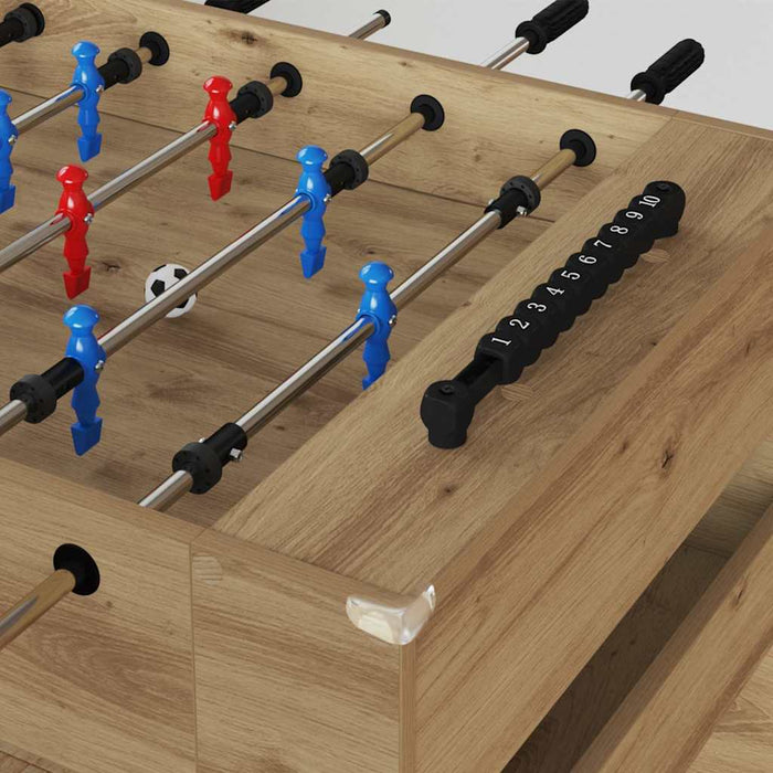 Masă de Foosball Stejar Artizanal 125 x 60,5 x 80 cm - WALTI WALTI