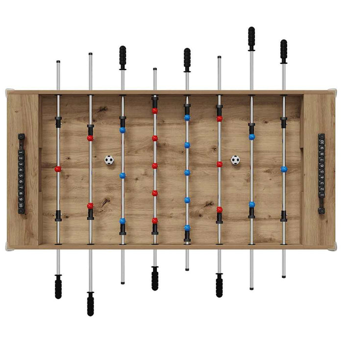 Masă de Foosball Stejar Artizanal 125 x 60,5 x 80 cm - WALTI WALTI