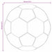 Fotbal de Masă 12 pcs Alb 3,6 x 3,6 cm Polipropilenă - WALTI WALTI