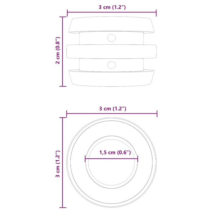 Mânere pentru Meseria fotbalului 3 x 3 x 2 cm 16 pcs Negru - WALTI WALTI