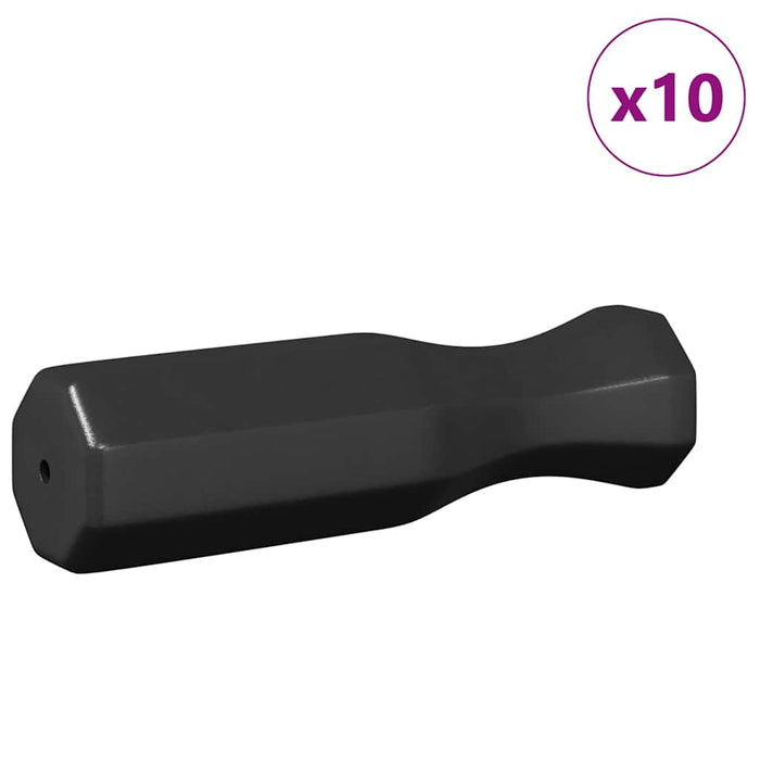 Mânere fotbal de masă 10 pcs Negru 3,1 x 3,1 x 17,8 cm PP - WALTI WALTI