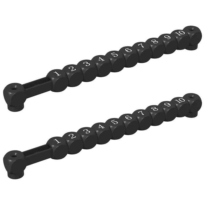 Număr de mese de fotbal 2 pcs Negru 30 x 2,2 x 2,9 cm Plastic - WALTI WALTI