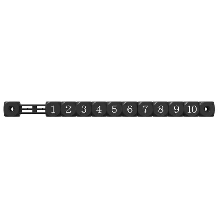 Număr de mese de fotbal 2 pcs Negru 30 x 2,2 x 2,9 cm Plastic - WALTI WALTI