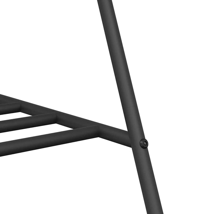 Suport pentru Hârtie cu depozitare Negru 100 x 56 x 154 cm Oțel - WALTI WALTI