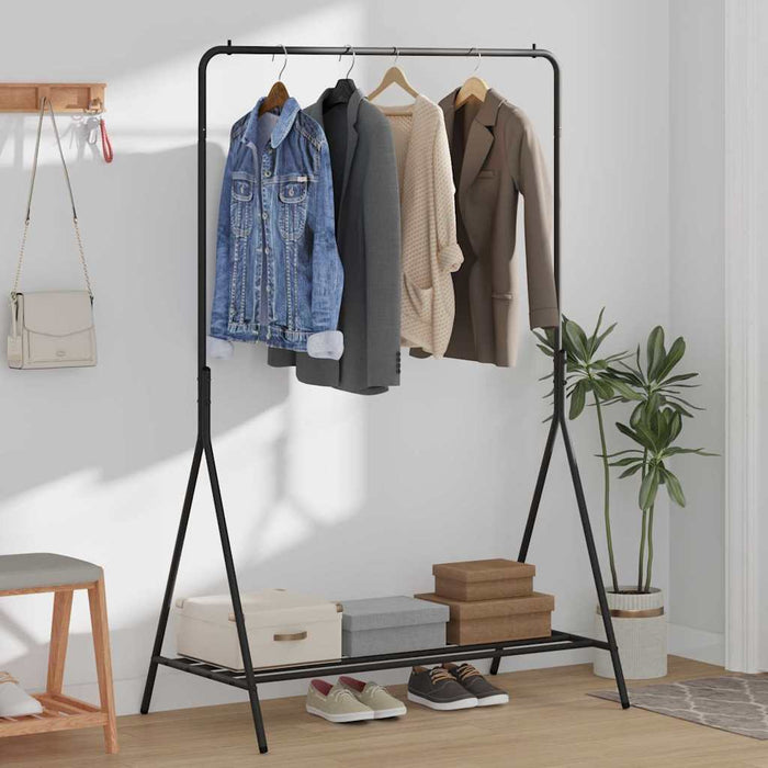Suport pentru Hârtie cu depozitare Negru 100 x 56 x 154 cm Oțel - WALTI WALTI