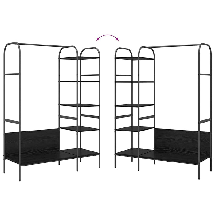 Suport pentru Hârtie Negru 120 x 44 x 160 cm Lemn compozit - WALTI WALTI