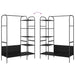 Suport pentru Hârtie Negru 120 x 44 x 160 cm Lemn compozit - WALTI WALTI