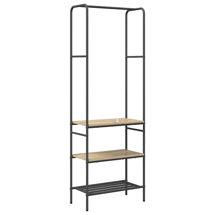 Suport pentru haine cu rafturi Stejar sonoma 60 x 30 x 171 cm - WALTI WALTI