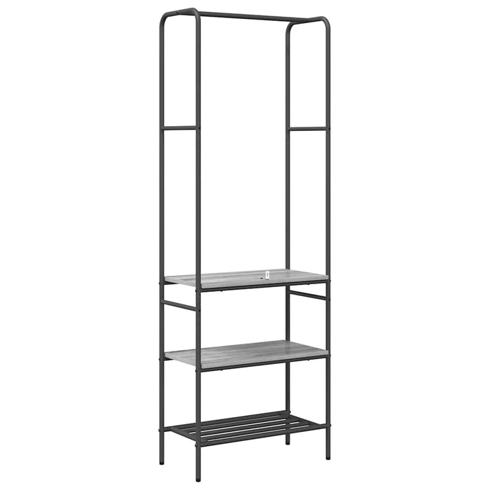 Suport pentru haine cu rafturi sonoma gri 60 x 30 x 171 cm - WALTI WALTI