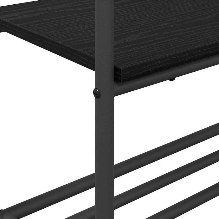 Suport pentru Hârtie cu raft Stejar Negru 77 x 30 x 171 cm - WALTI WALTI