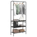 Suport pentru Hârtie cu raft Stejar Negru 77 x 30 x 171 cm - WALTI WALTI