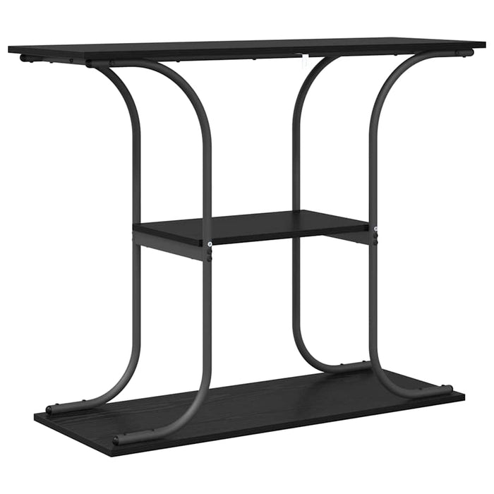 Masă de consolă Stejar negru 101 x 35 x 80.5 cm Lemn compozit - WALTI WALTI