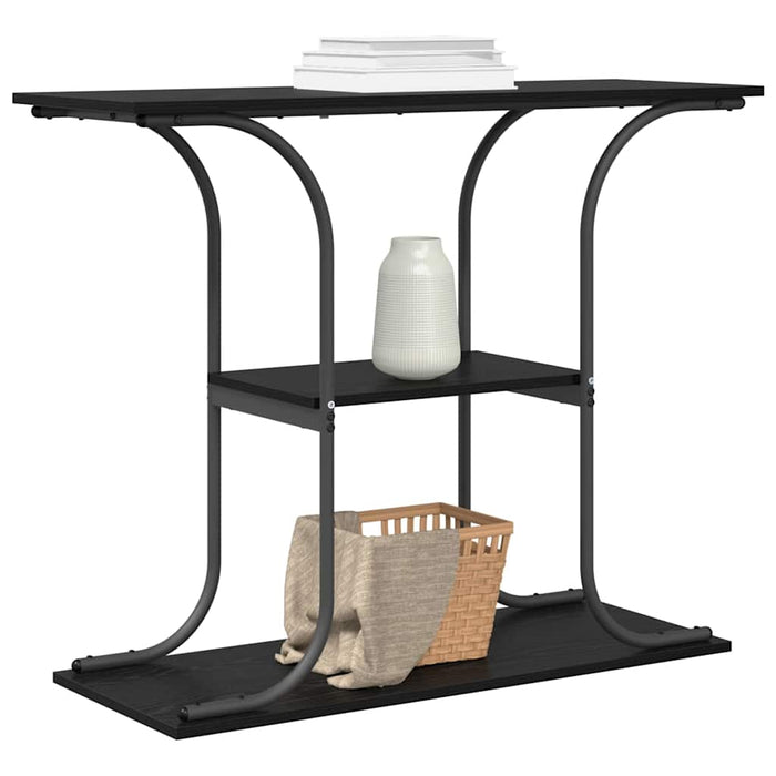 Masă de consolă Stejar negru 101 x 35 x 80.5 cm Lemn compozit - WALTI WALTI