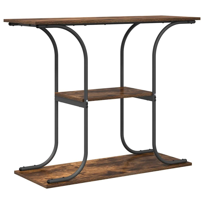 Masă de consolă Stejar afumat 101 x 35 x 80.5 cm Lemn compozit - WALTI WALTI