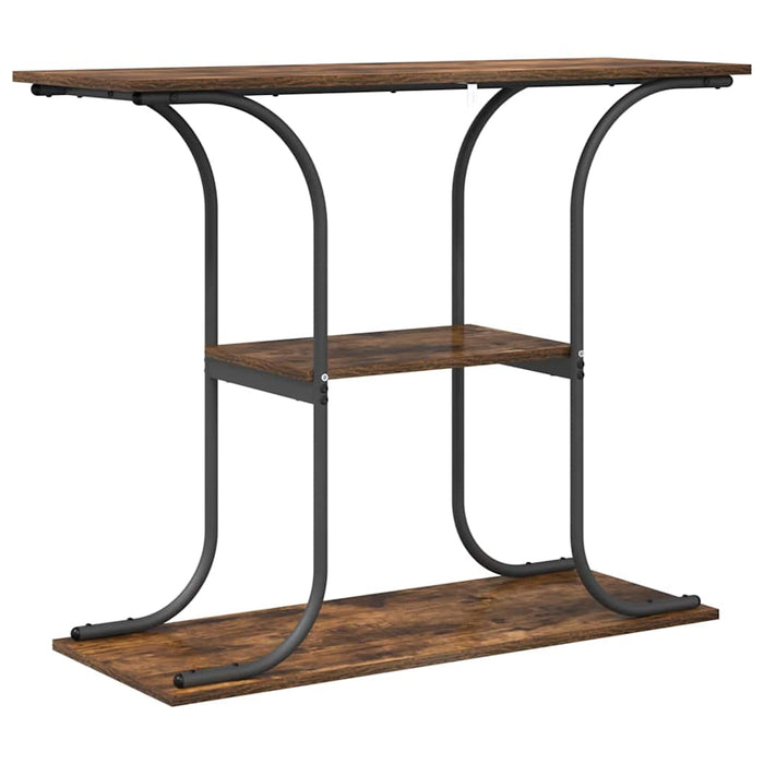 Masă de consolă Stejar afumat 101 x 35 x 80.5 cm Lemn compozit - WALTI WALTI