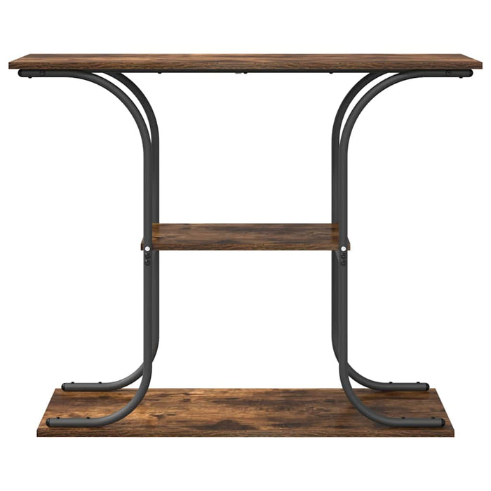 Masă de consolă Stejar afumat 101 x 35 x 80.5 cm Lemn compozit - WALTI WALTI