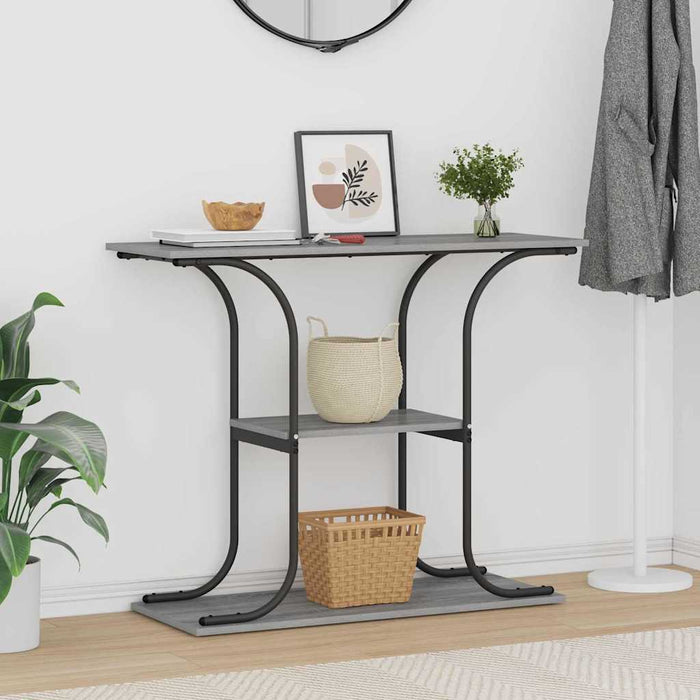 Masă de consolă sonoma gri 101 x 35 x 80.5 cm Lemn compozit - WALTI WALTI