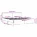 Cadru de pat Lemn vechi 203 x 185 x 70 cm Lemn compozit - WALTI WALTI